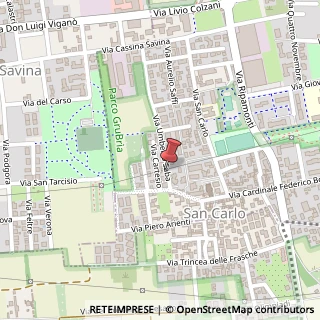 Mappa Via Umberto Saba, 9, 20831 Arese, Milano (Lombardia)