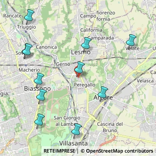 Mappa Via Camillo Benso Conte di Cavour, 20855 Lesmo MB, Italia (2.60091)