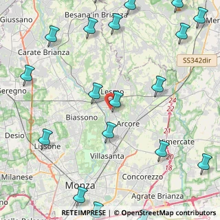 Mappa Via Camillo Benso Conte di Cavour, 20855 Lesmo MB, Italia (6.5835)