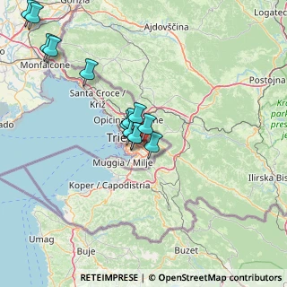 Mappa Strada per Longera, 34149 Trieste TS, Italia (14.25385)