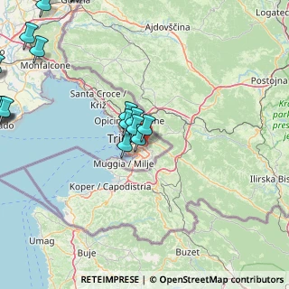 Mappa Strada per Longera, 34149 Trieste TS, Italia (25.3495)