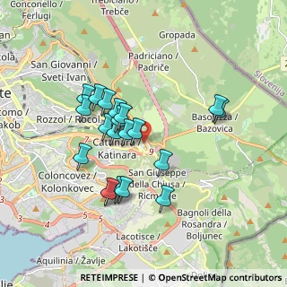 Mappa Strada per Longera, 34149 Trieste TS, Italia (1.569)