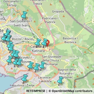 Mappa Strada per Longera, 34149 Trieste TS, Italia (3.1565)