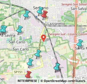 Mappa Piazzale Olimpico Aldo Boffi, 20831 Seregno MB, Italia (1.40833)