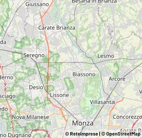Mappa 20846 Macherio MB, Italia (5.0845)