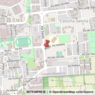 Mappa Via Trento, 29, 20811 Cesano Maderno, Monza e Brianza (Lombardia)