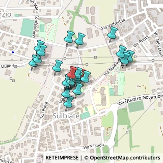Mappa Via Achille Grandi, 20884 Sulbiate MB, Italia (0.184)