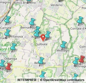 Mappa Via Achille Grandi, 20884 Sulbiate MB, Italia (3.00421)