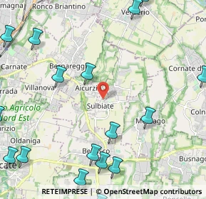 Mappa Via Achille Grandi, 20884 Sulbiate MB, Italia (3.314)