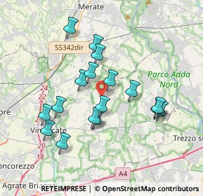 Mappa Via Achille Grandi, 20884 Sulbiate MB, Italia (3.33118)