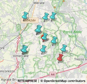 Mappa Via Achille Grandi, 20884 Sulbiate MB, Italia (3.12167)