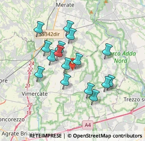 Mappa Via Achille Grandi, 20884 Sulbiate MB, Italia (3.04813)