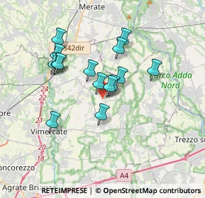 Mappa Via Achille Grandi, 20884 Sulbiate MB, Italia (2.93133)