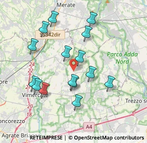 Mappa Via Achille Grandi, 20884 Sulbiate MB, Italia (3.574)