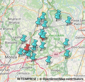 Mappa Via Achille Grandi, 20884 Sulbiate MB, Italia (6.997)