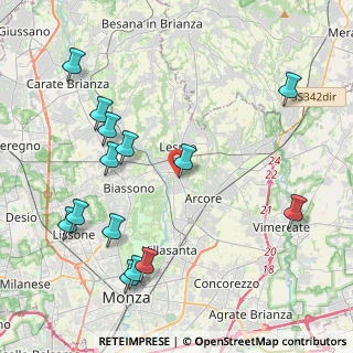 Mappa Via Marsala, 20855 Lesmo MB, Italia (4.90071)