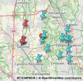 Mappa Via Concordia, 20816 Ceriano Laghetto MB, Italia (3.85563)