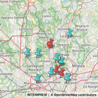 Mappa Via Liberazione, 20811 Cesano Maderno MB, Italia (8.13667)