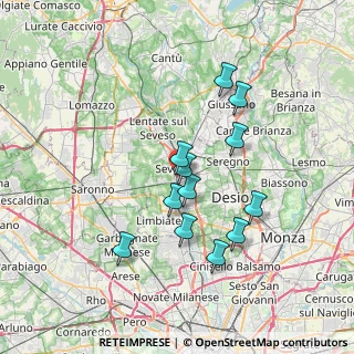 Mappa Via Liberazione, 20811 Cesano Maderno MB, Italia (6.28)
