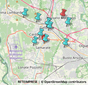 Mappa Via Beata Giuliana, 21017 Samarate VA, Italia (3.09182)