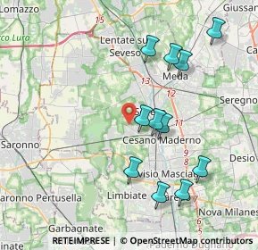 Mappa Via Magenta, 20031 Cesano Maderno MB, Italia (3.91273)