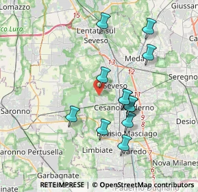 Mappa Via Magenta, 20031 Cesano Maderno MB, Italia (3.38167)