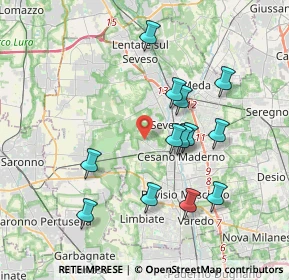 Mappa Via Magenta, 20031 Cesano Maderno MB, Italia (3.60462)