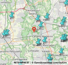 Mappa Via Magenta, 20031 Cesano Maderno MB, Italia (5.9755)