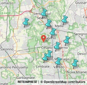 Mappa Via Magenta, 20031 Cesano Maderno MB, Italia (3.86636)