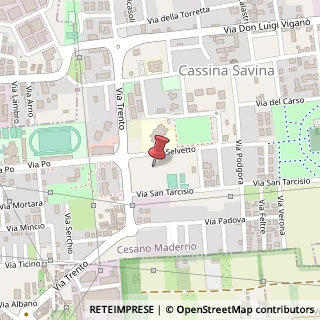 Mappa Via Selvetto, 33, 20811 Cesano Maderno, Monza e Brianza (Lombardia)