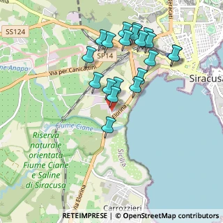Mappa Via Palude Lisimelia, 96100 Siracusa SR, Italia (1.0675)