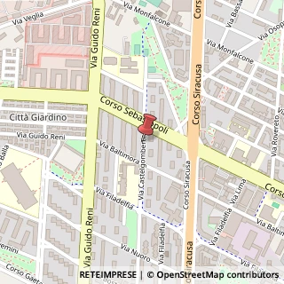 Mappa Via Castelgomberto,  46, 10136 Torino, Torino (Piemonte)
