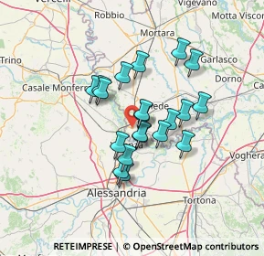 Mappa Strada Provinciale ex Strada Statale 494 Vigevanese, 27030 Frascarolo PV, Italia (10.2995)