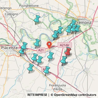 Mappa Via Bernardino Mandelli, 29012 Caorso PC, Italia (7.6995)