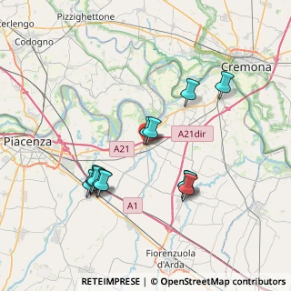 Mappa Via Bernardino Mandelli, 29012 Caorso PC, Italia (7.16538)