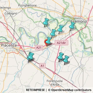 Mappa Via Bernardino Mandelli, 29012 Caorso PC, Italia (7.31417)