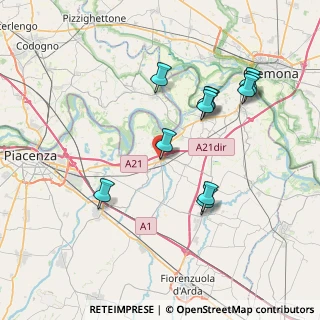 Mappa Via Bernardino Mandelli, 29012 Caorso PC, Italia (7.50818)