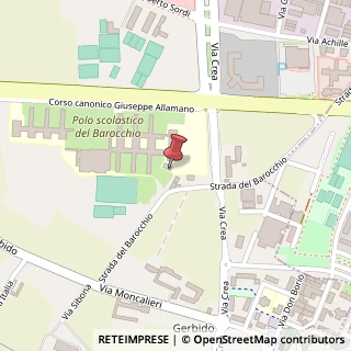 Mappa Strada del Barocchio, 25, 10095 Grugliasco, Torino (Piemonte)