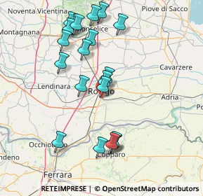Mappa Viale delle Industrie, 45010 Rovigo RO, Italia (15.876)