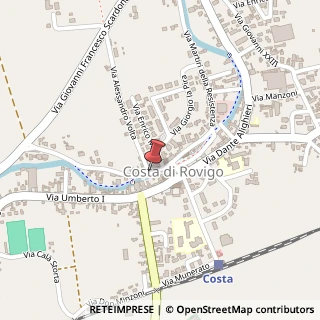 Mappa Via Giovanni Francesco Scardona,  28, 45023 Costa di Rovigo, Rovigo (Veneto)