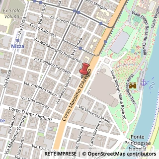 Mappa Corso Massimo D'Azeglio,  60, 10126 Torino, Torino (Piemonte)