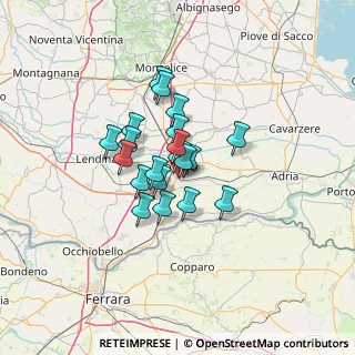 Mappa Tangenziale Est, 45100 Rovigo RO, Italia (8.694)