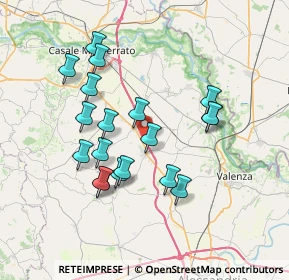 Mappa A26 - Autostrada dei Trafori, 15040 Casale Monferrato AL, Italia (6.78421)