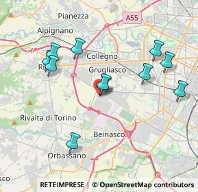 Mappa Str. del Portone, 10098 Grugliasco TO, Italia (3.85818)