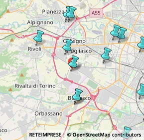 Mappa Str. del Portone, 10098 Grugliasco TO, Italia (5.84222)