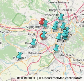 Mappa Str. del Portone, 10098 Grugliasco TO, Italia (6.69875)