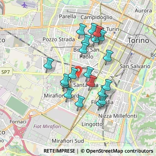 Mappa Via Bistagno, 10136 Torino TO, Italia (1.605)