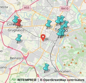 Mappa Via Bistagno, 10136 Torino TO, Italia (4.15909)