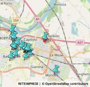 Mappa Via Paolo Belizzi, 29122 Piacenza PC, Italia (2.3885)