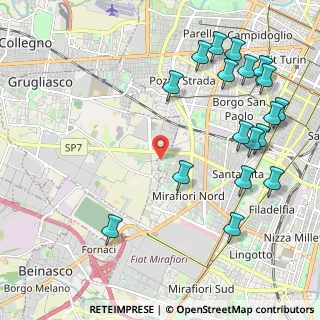 Mappa Strada del Barocchio, 10095 Torino TO, Italia (2.64278)